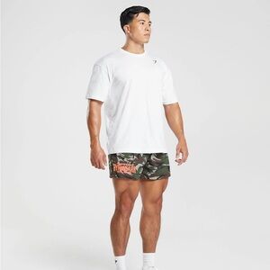 Gymshark Men’s Lifting Club Printed Mesh 5” Shorts Size XL Style# A5A7F